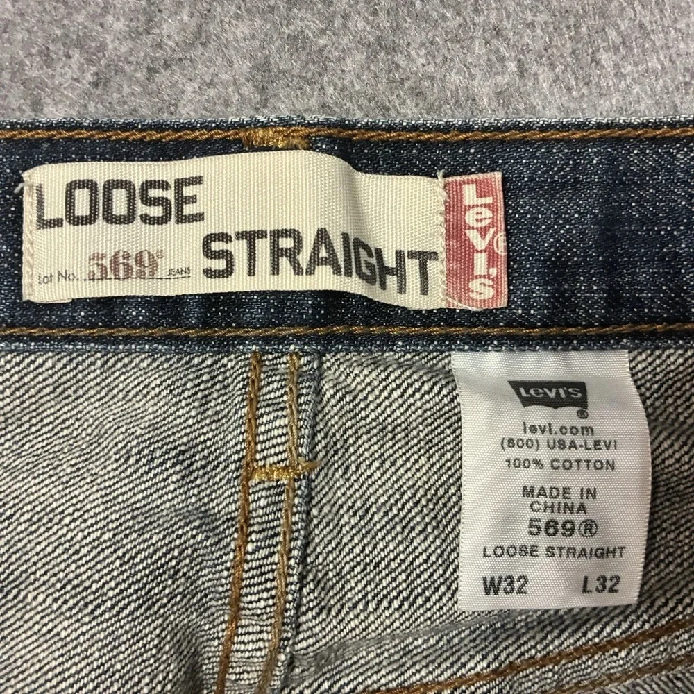 Vintage Levis 569 Loose Straight Baggy Mens 30x29 Faded Skater Y2K 2000s